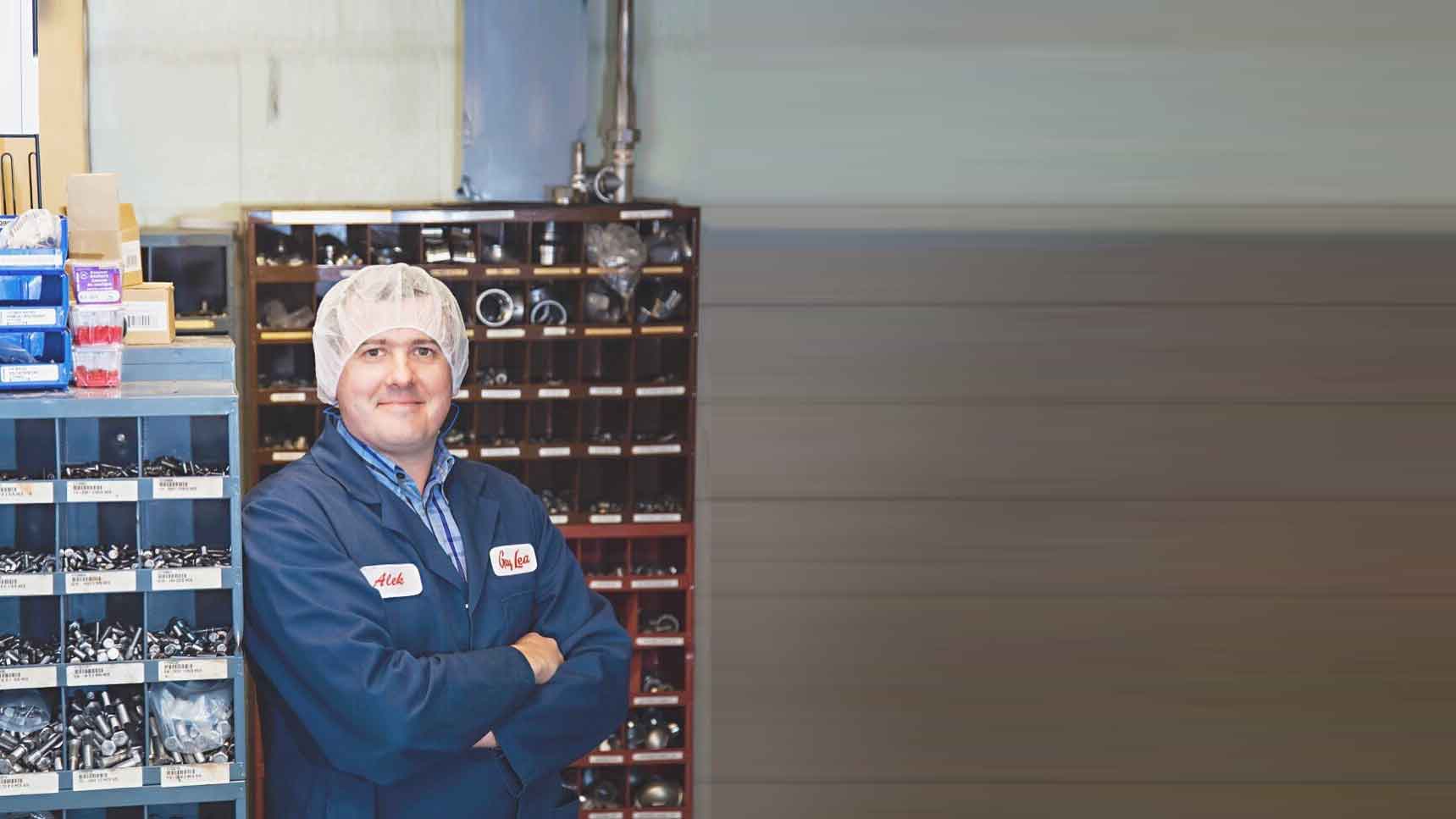 Alek Zelnins is maintenance manager at Gay Lea Foods.