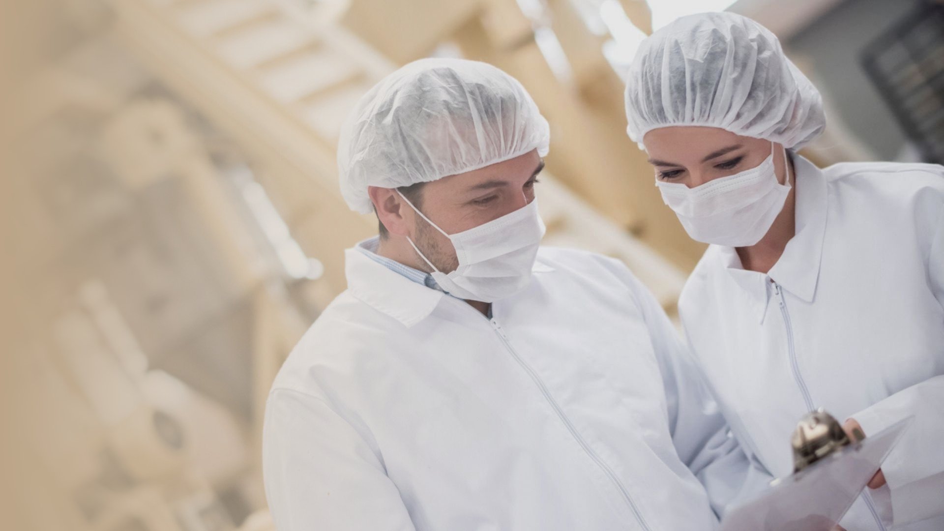 Students gain experience working in a food and beverage processing facility.